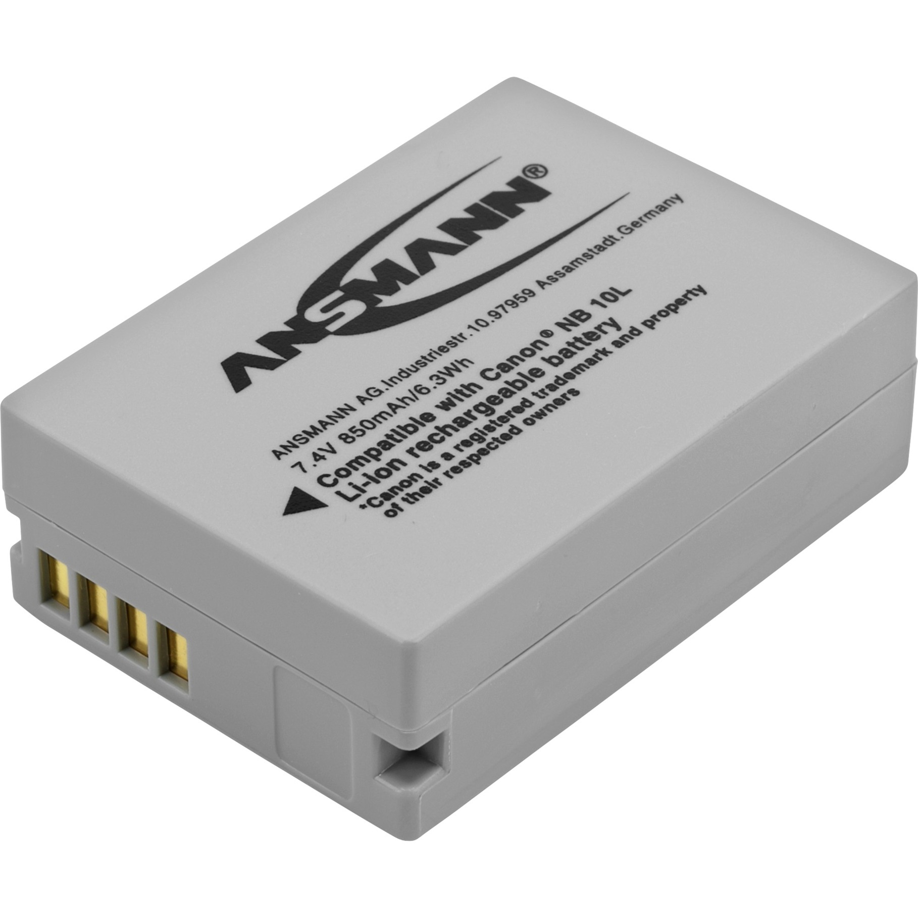 ansmann a-can nb 10l ioni di litio 850 mah nero uomo