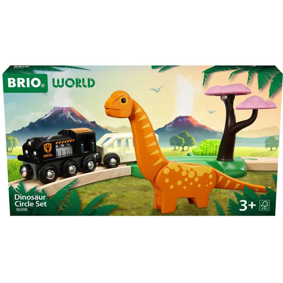 BRIO - Ferrovia circolare con dinosauri-image