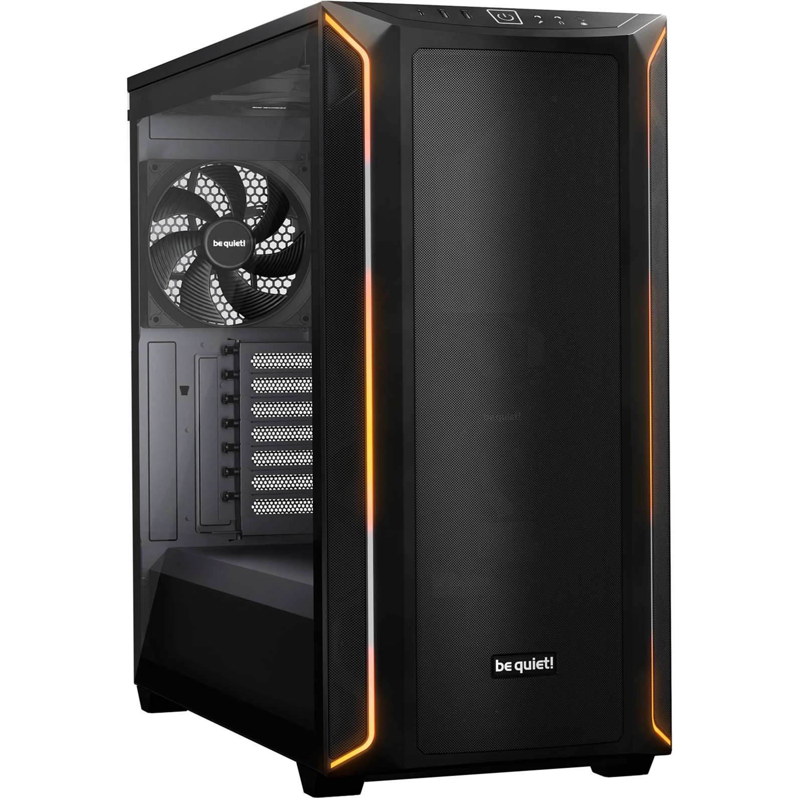 Be Quiet! Shadow Base 800 Dx Black Case Pc Con Ventola Pure Wings 3 140Mm Pwm, Illuminazione Argb, Usb 3.2 Gen. 2 Type C, Flusso D'aria, Design Open-Mesh, Radiatori Fino A 420Mm-image