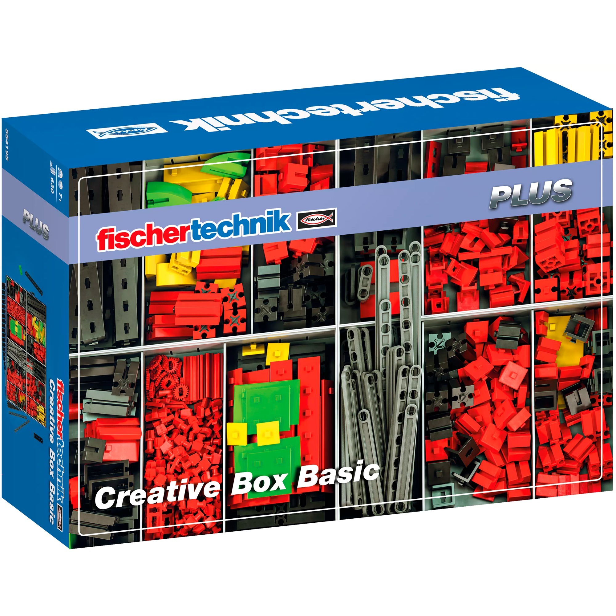 Fischertechnik Creative Box Basic 554195 – Giocattolo Di Costruzione Con 630 Pezzi, Kit Per Bambini Dai 7 Anni In Su