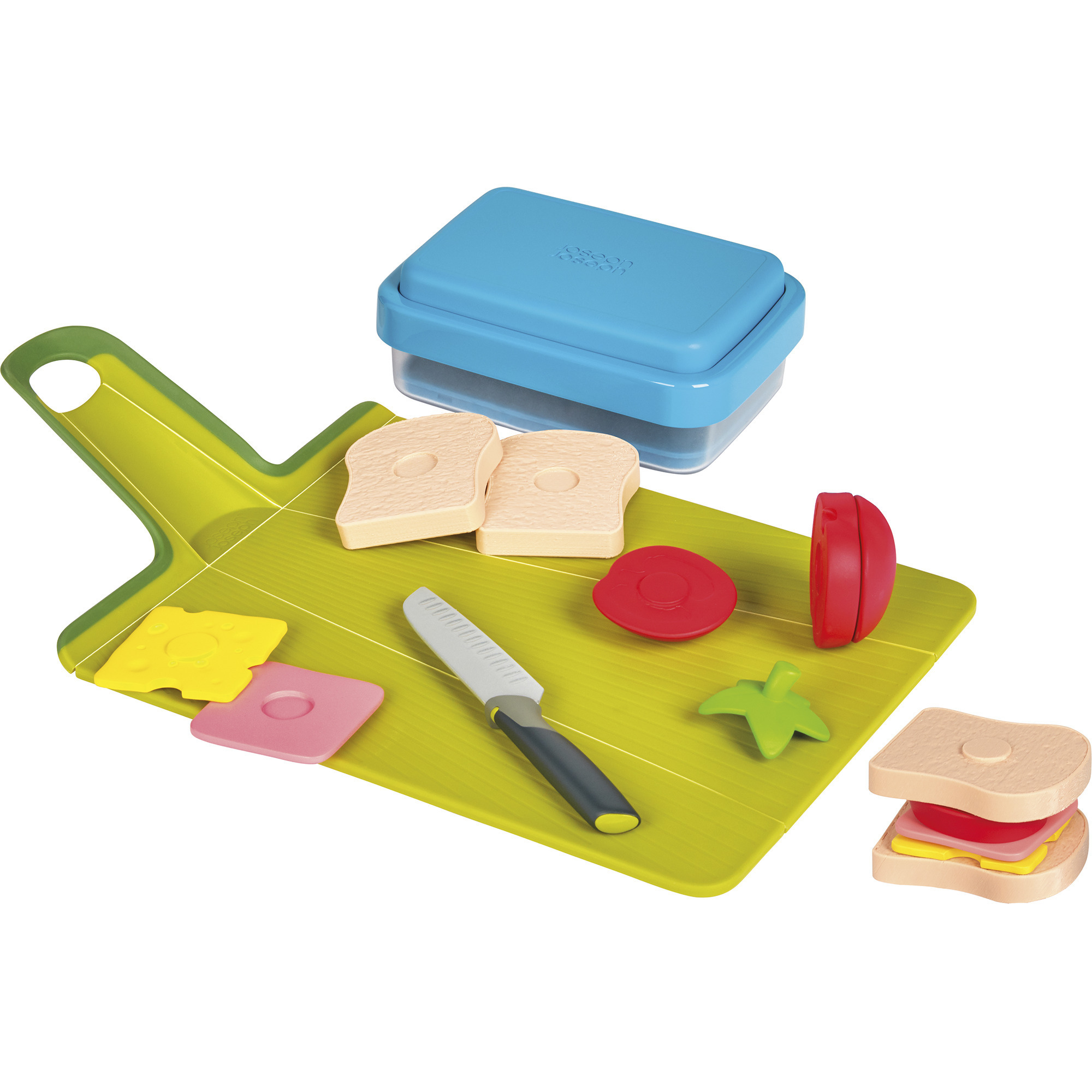 Casdon Joseph Joseph Goeat | Luchbox Giocattolo Adatto A A Bambini Di Età Superiore A 3 Anni | Con Contenitore E Cibo Da Tagliare!
