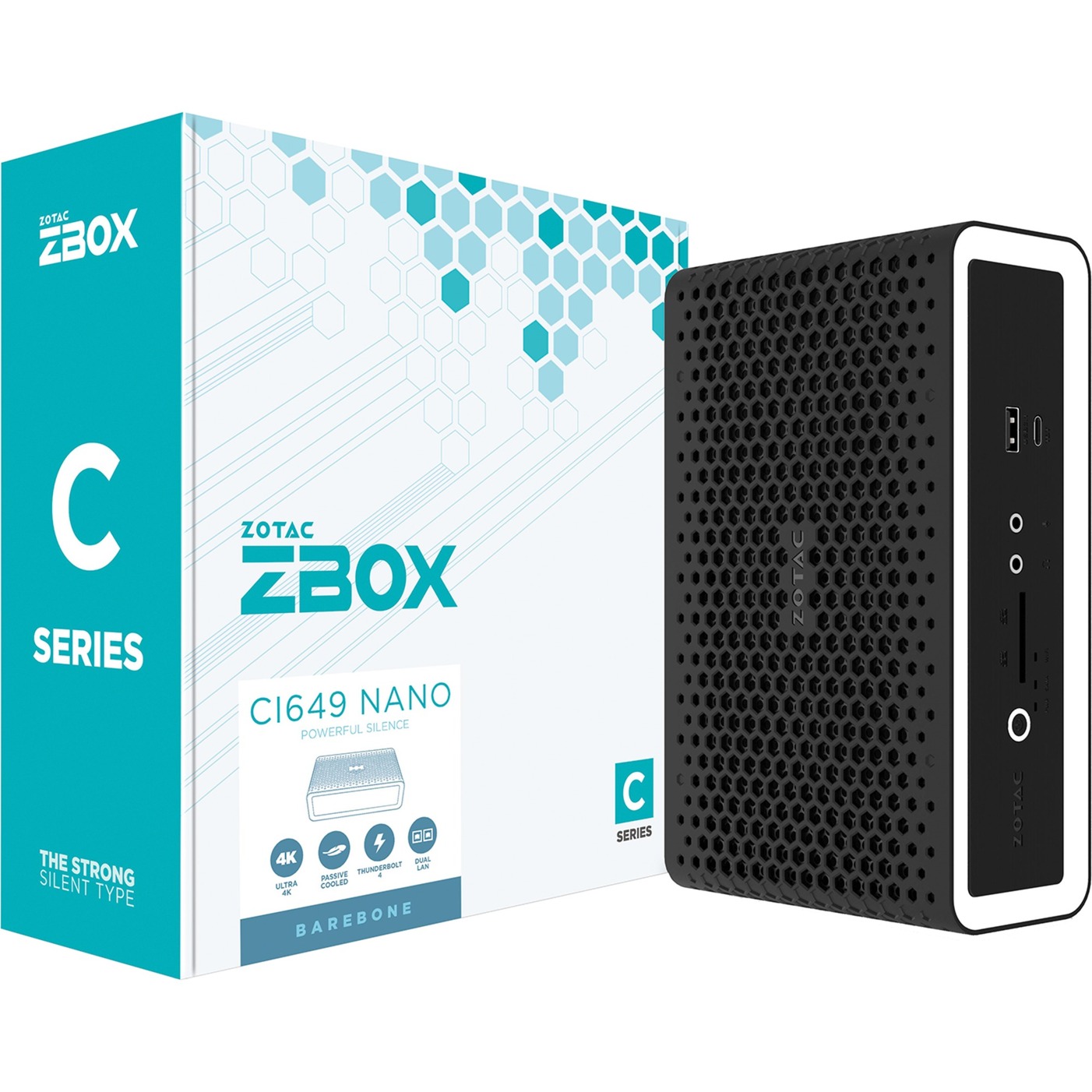 Zotac Zbox CI649 Nano Pc Con Dimensioni 1,8 L Nero, Bianco Intel Soc I5-1335U 1,3 Ghz-image