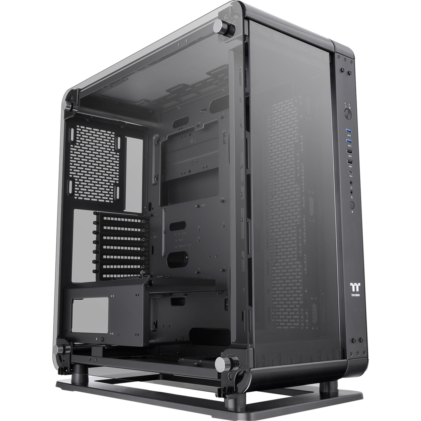 Core P6 Tempered Glass Mid Tower Midi Tower Nero