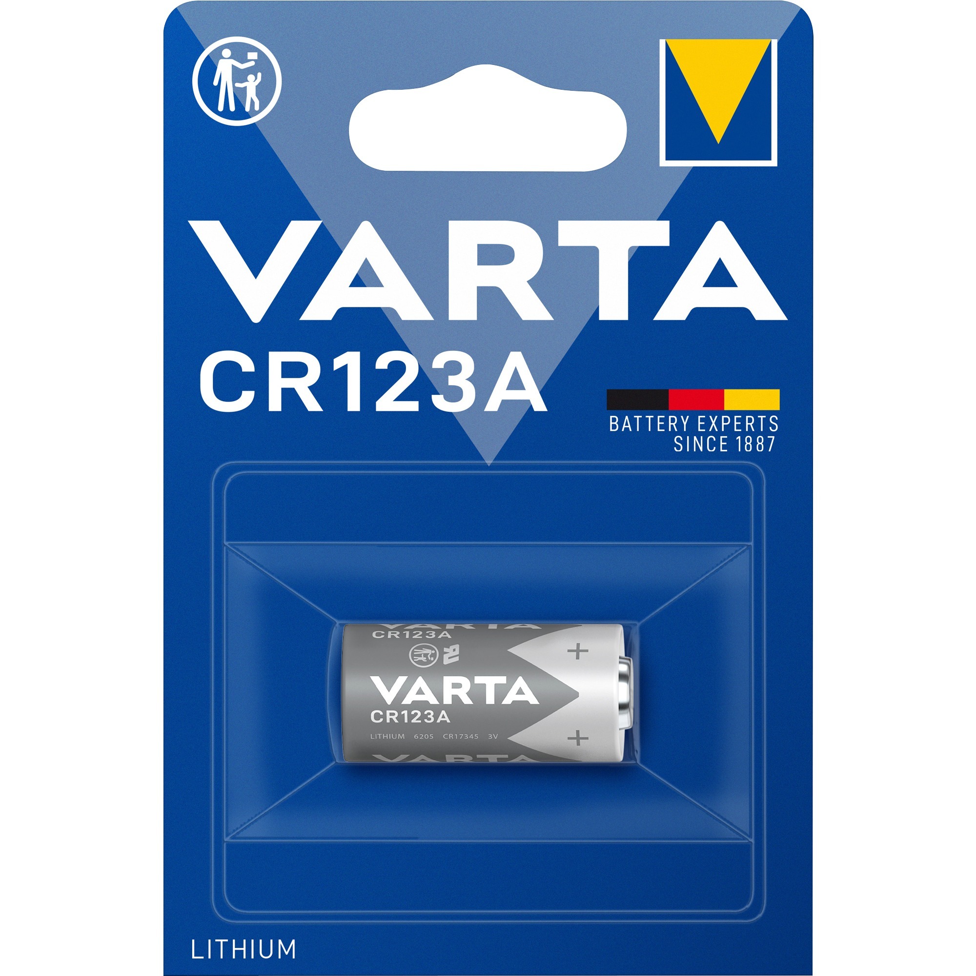 LITHIUM Cylindrical CR123A, CR17345 (Batteria a