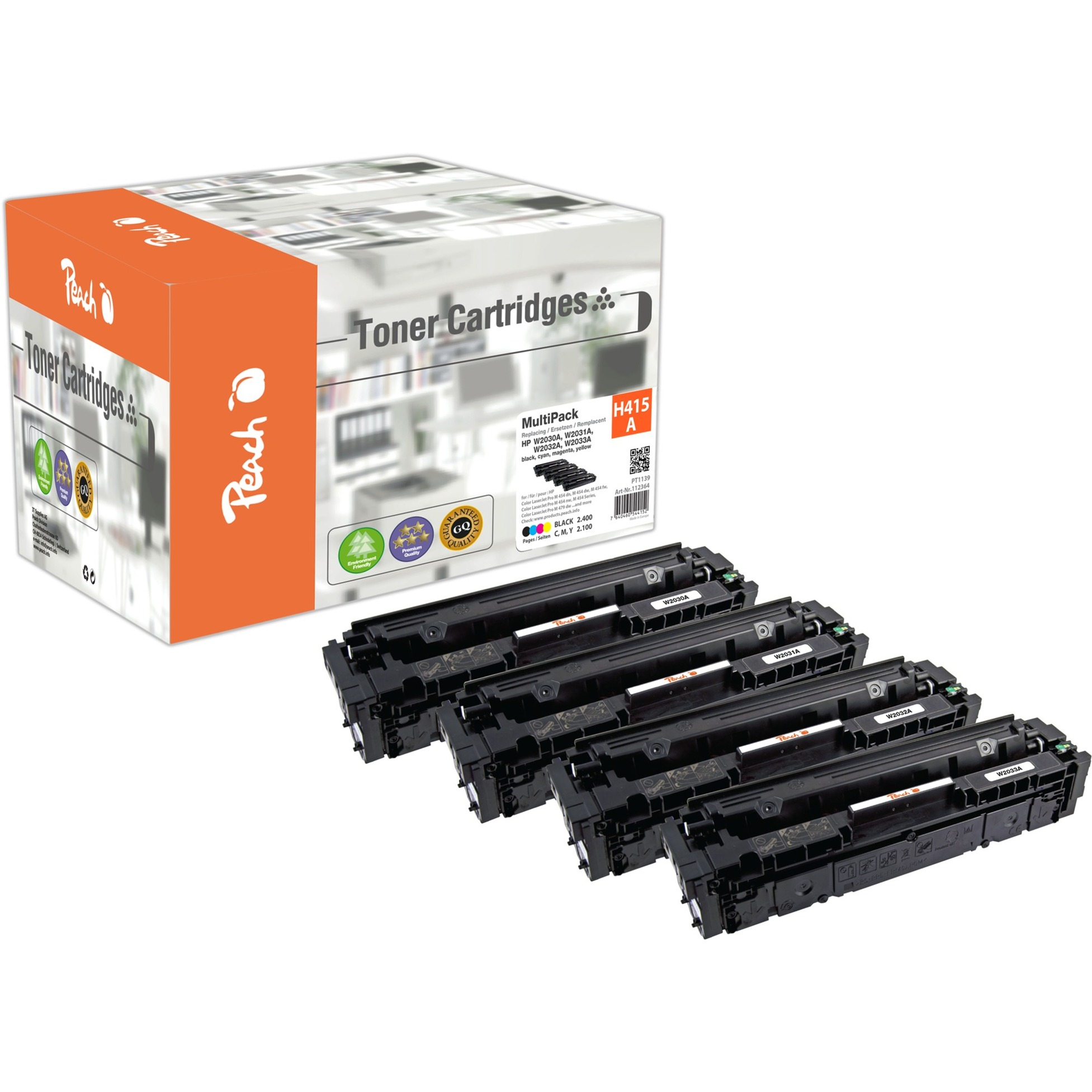 PT1139 cartuccia toner 4 pz Compatibile Nero