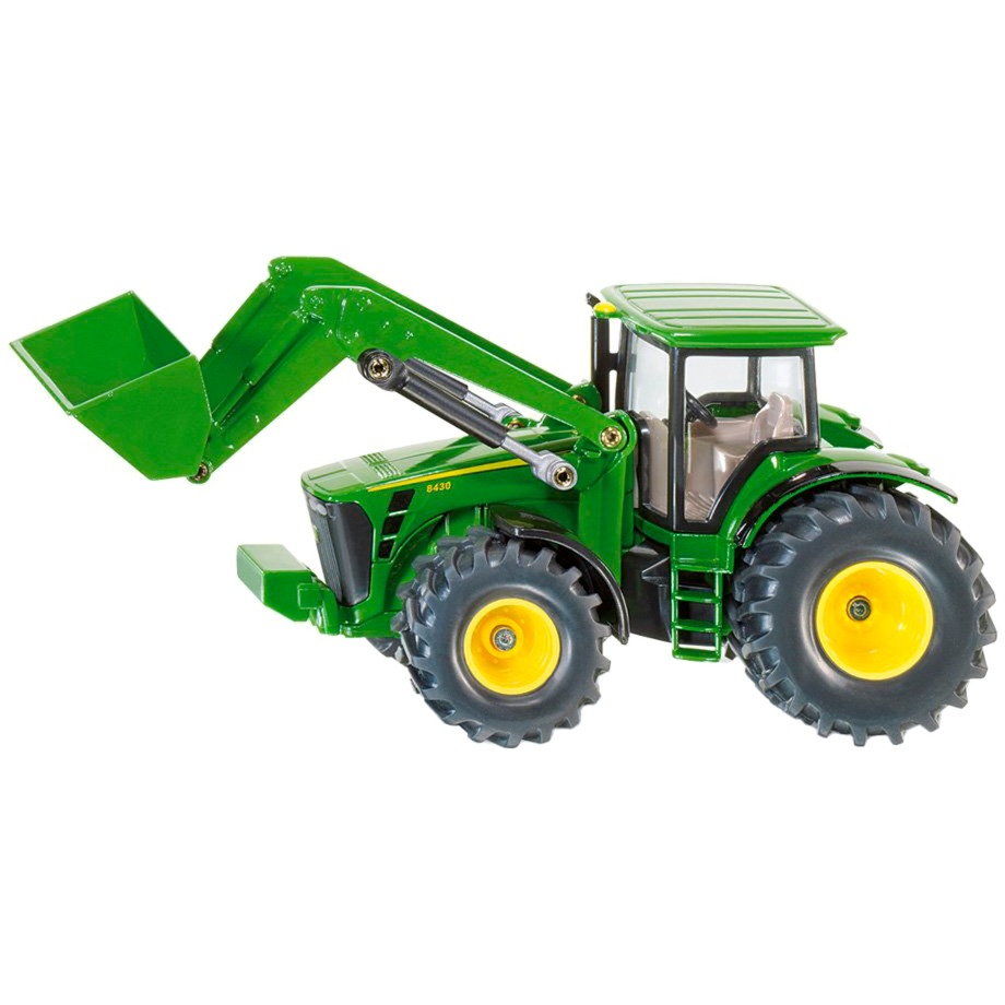 Siku 1982, Trattore John Deere Con Caricatore Frontale, 1:50, Metallo E Plastica, Verde, Multifunzionale