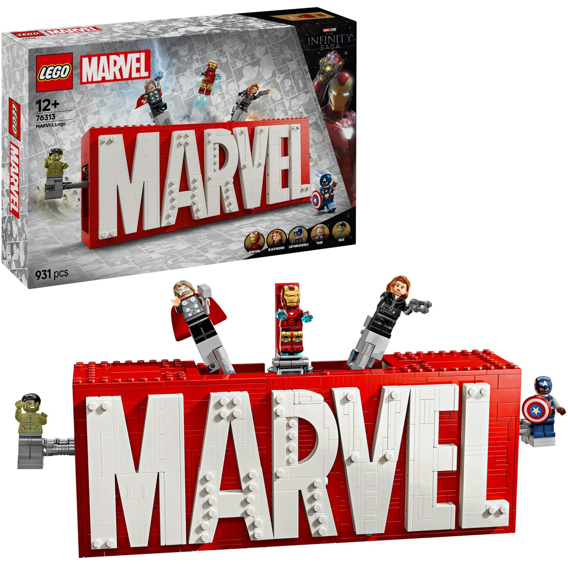 Costruzioni Lego Logo E Minifigure Marvel