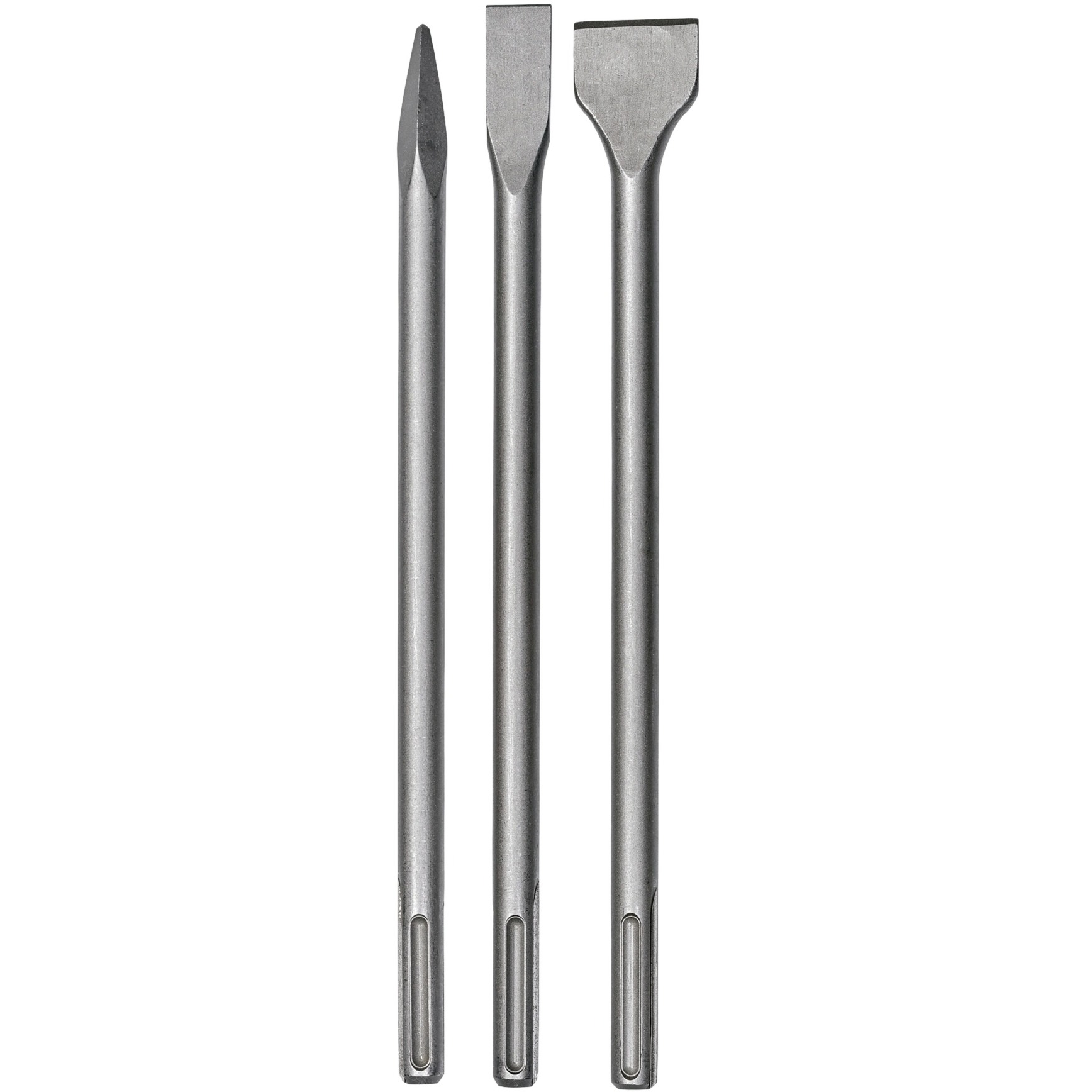 Einhell - Set Di 3 Scalpelli Originali (Accessori Per Martello Demolitore, In Acciaio, Lunghezza 400 Mm, Attacco Sds-Max, Per Vari Martelli Di Foratura E Demolizione, Inclusi 2 X Scalpello Piatto E 1