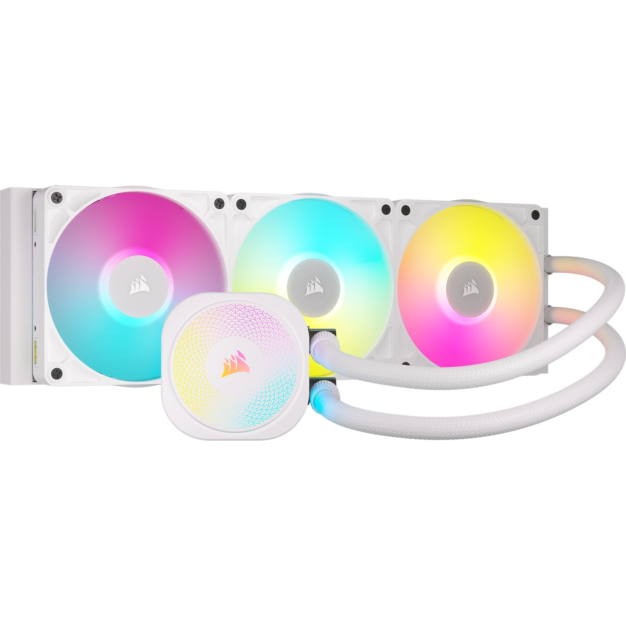 Corsair Icue Link Titan 360 Rx Rgb Kit RefrigeracióN LíQuida 360Mm Blanca