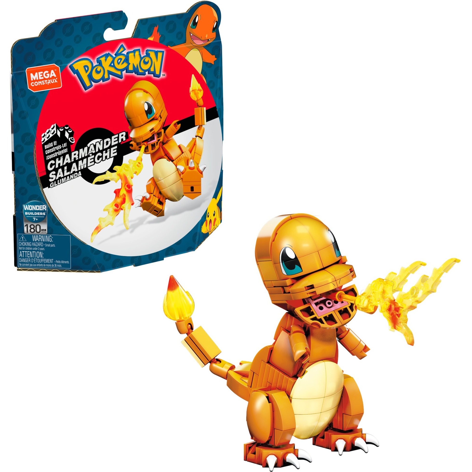 MEGA- PokéMon Personaggio Charmander Assemblabile Giocattolo Per Bambini 1+ Anni, GKY96-image