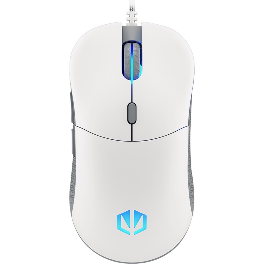 Endorfy Gem Onyx White, Mouse Da Gaming Leggero, Sensore Pixart PMW3325, 8000 Dpi, Switch Kailh Gm 4.0, EY6A012