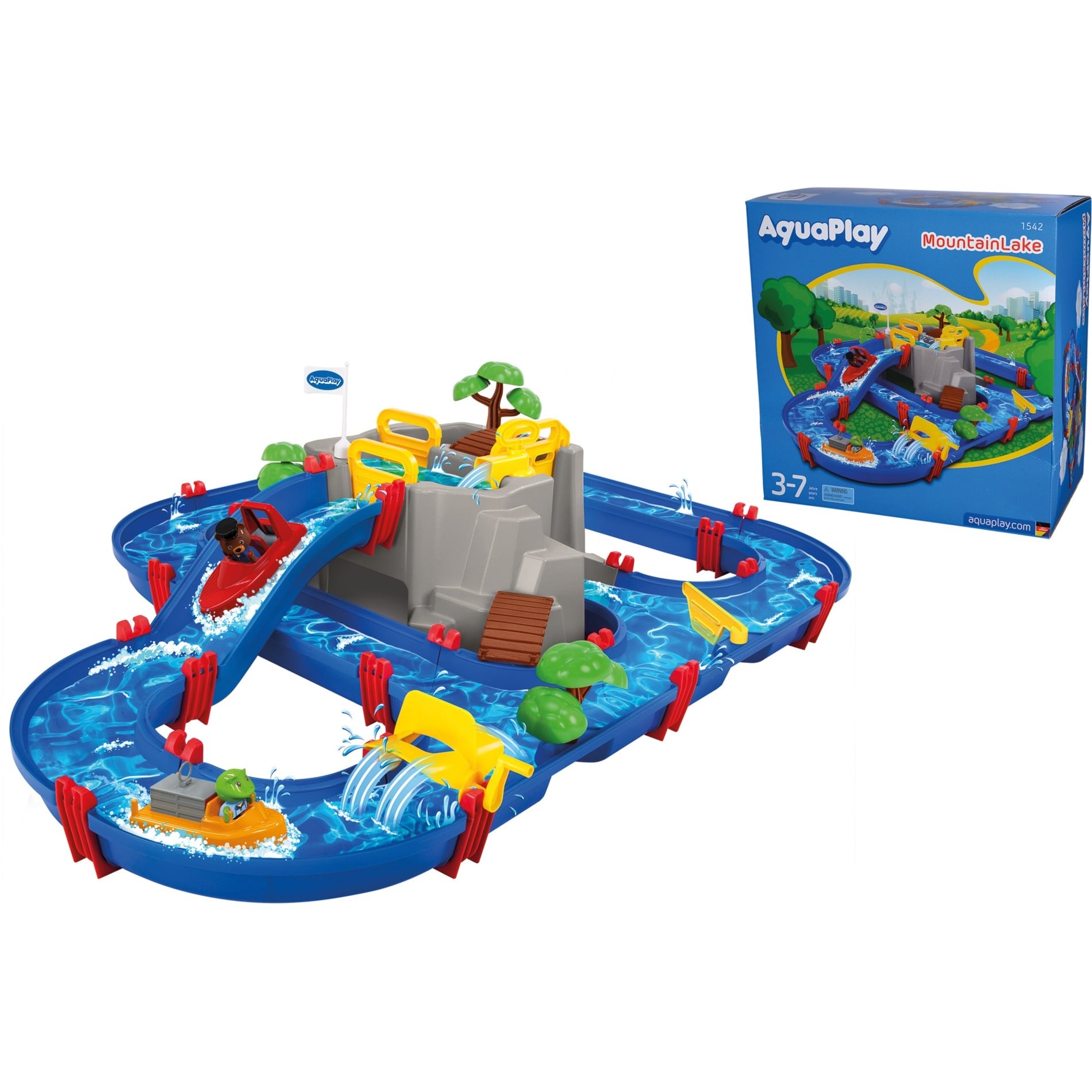 Aquaplay - Mountainlake, 8700001542, +3 Anni, 69 Pezzi, Personaggi Di Nils E Bo Inclusi, Due Barche Aquaplay - Mountainlake, 8700001542, +3 Anni, 69 Pezzi, Personaggi Di Nils E Bo Inclusi, Due Barche