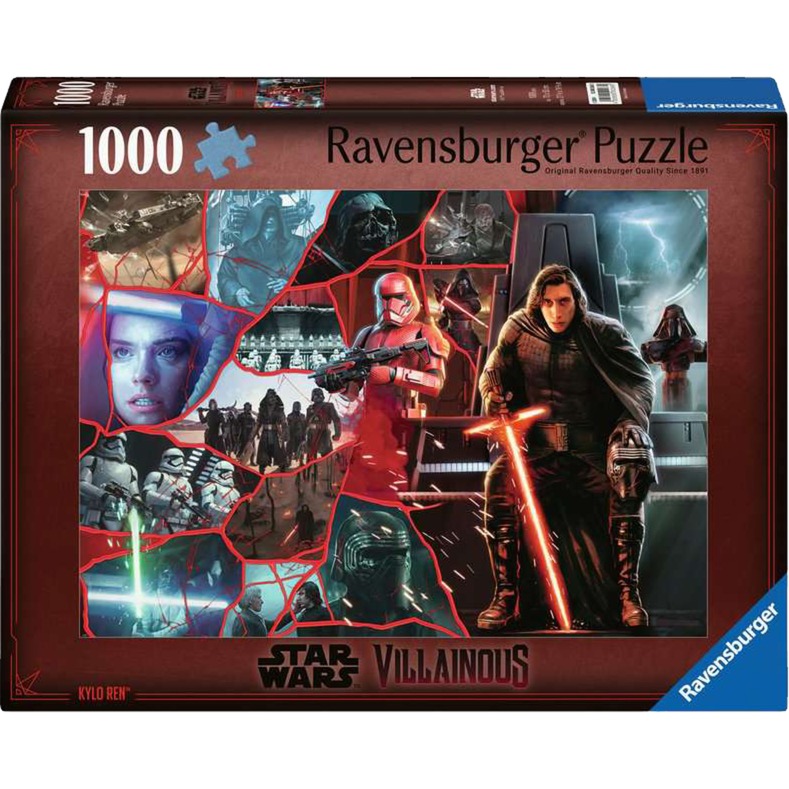Ravensburger 12000268 - Star Wars Villainous: Kylo Ren - Puzzle 1000 Pezzi – Puzzle Adulti E Ragazzi Da 14 Anni, Puzzle Star Wars, Regalo Star Wars