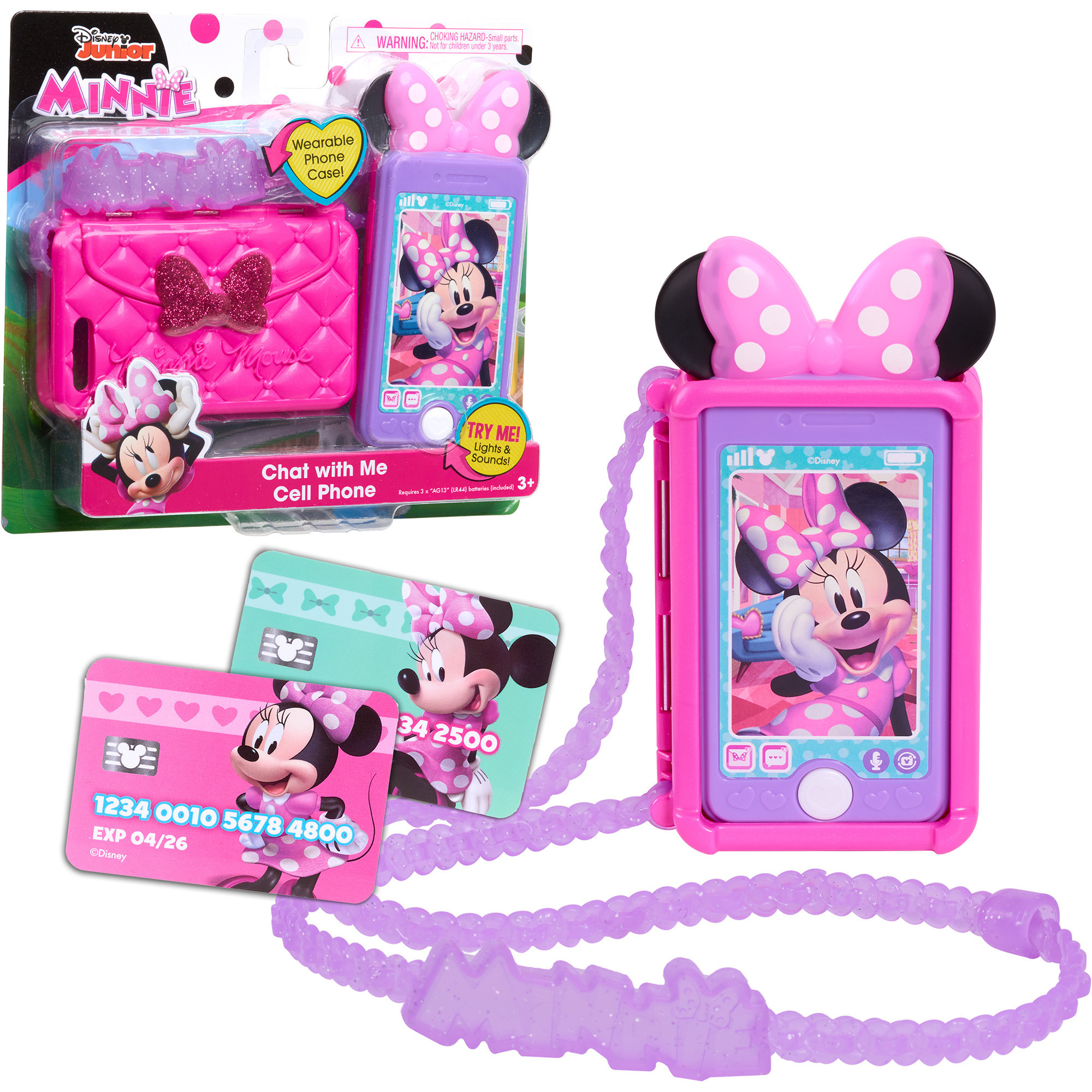 Set Da Gioco Cellulare Di Minni Parla Con Me Disney Junior, Effetti Luminosi E Sonori, Giocattoli Per Bambini Dai 3 Anni In Su Di Just Play-image