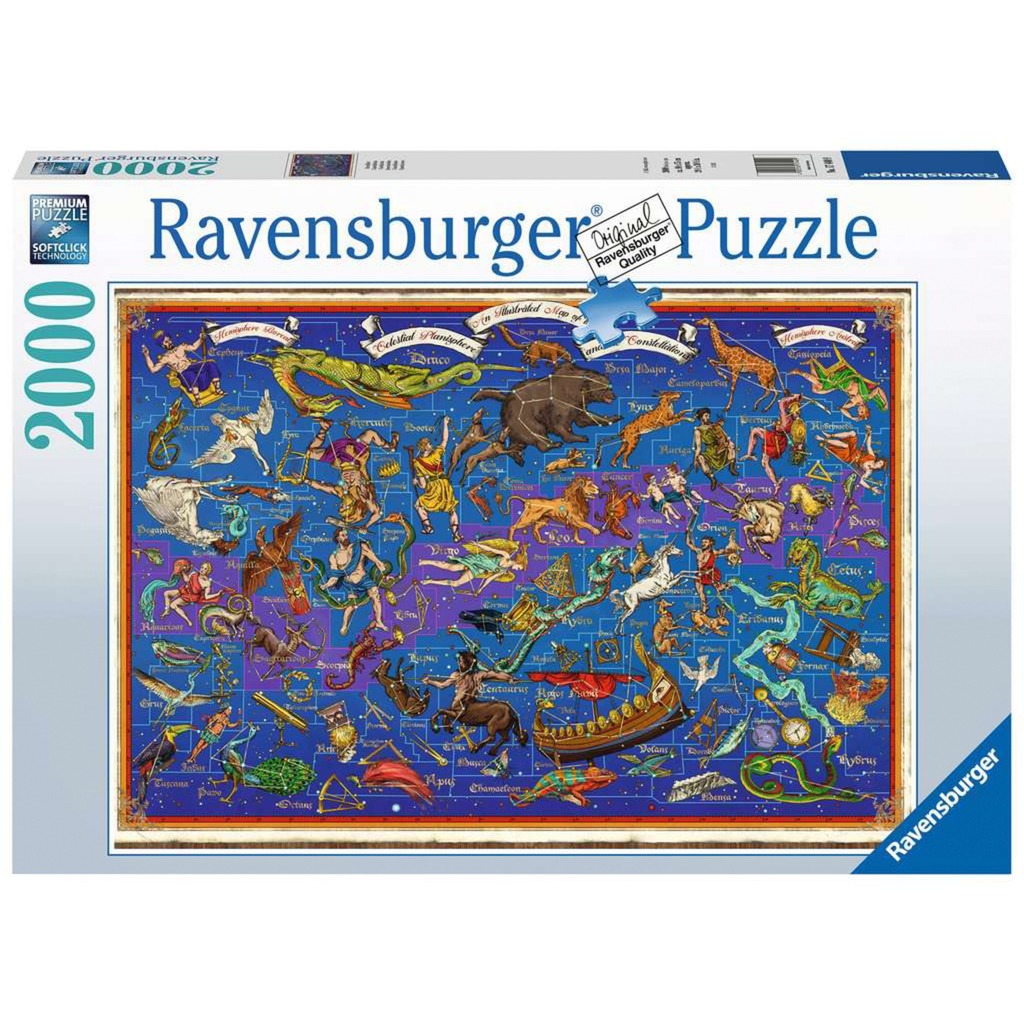 Ravensburger - Puzzle 2000 Pezzi Costellazioni | Puzzle 2000 Pezzi | Rompicapo Adulti E Bambini Dai 14 Anni In Su | Regalo Per Bambini E Adulti | Misure 98X75Cm | Tecnologia Soft-Click-image