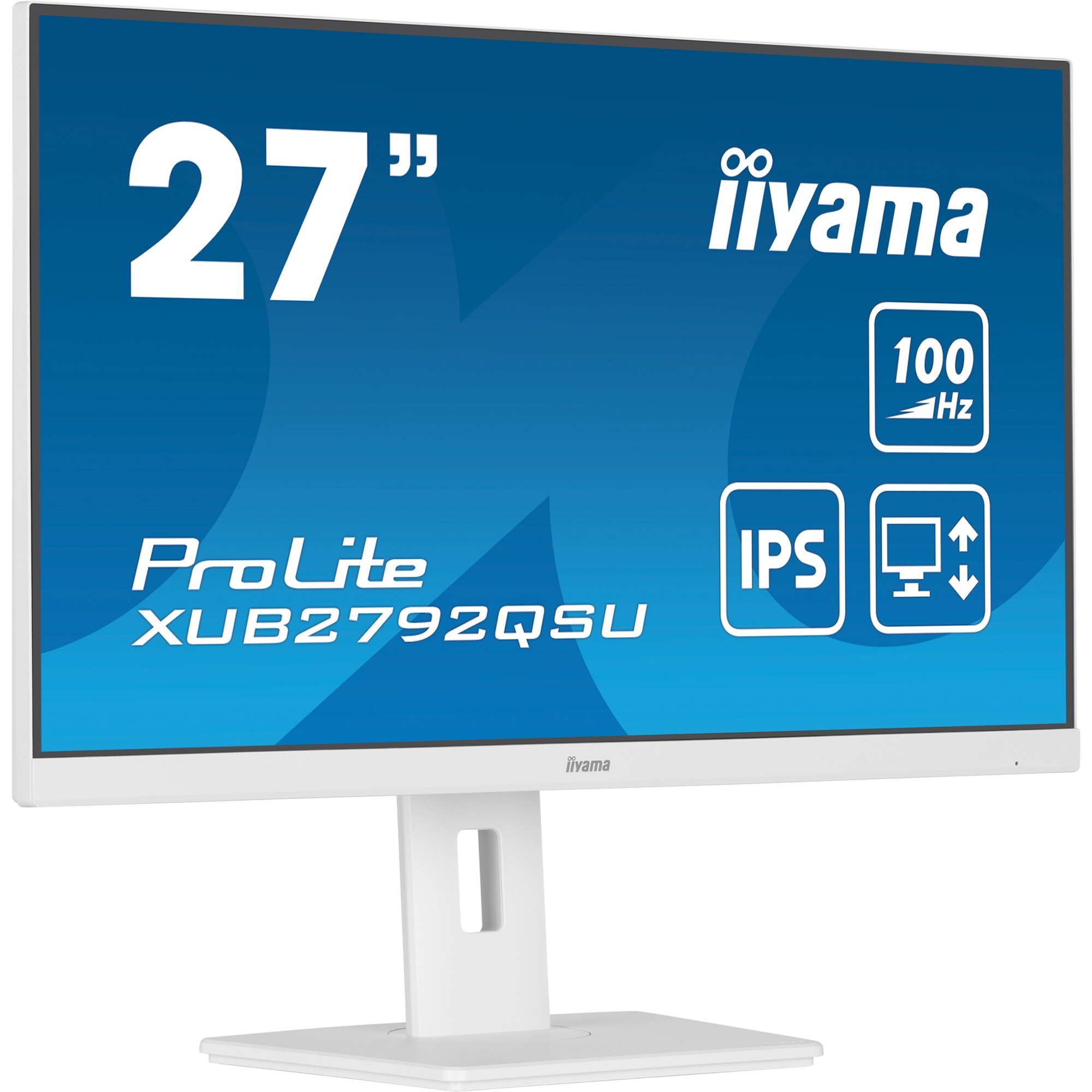 Iiyama ProLite XUB2792QSU-W6 Monitor PC 27'' 2560x1440 Pixel Wide Quad HD LED Bianco-image