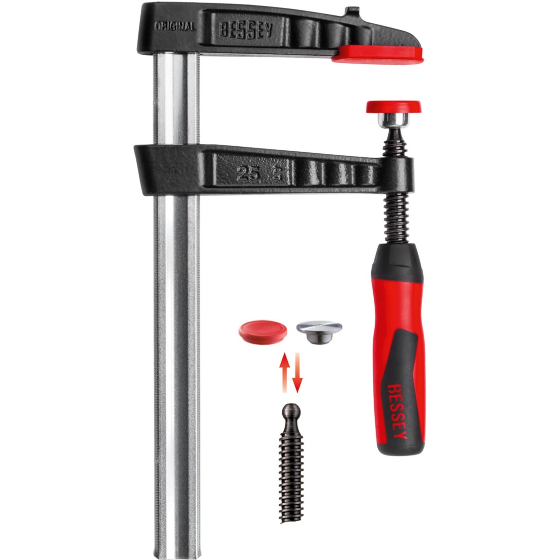 TG16-2K morsa Morsetto a barra 16 cm Alluminio