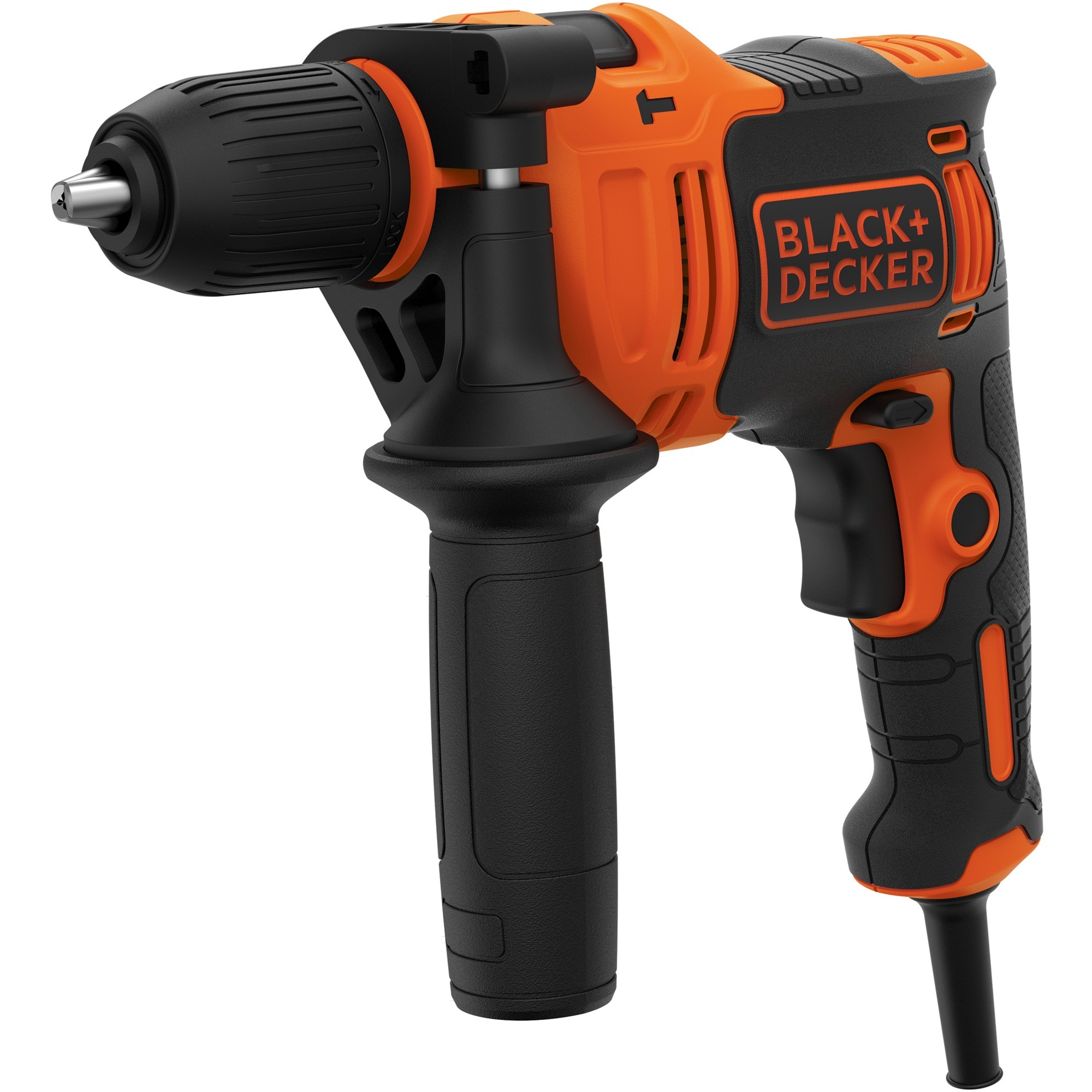 Black+Decker BEH710-QS - Trapano Avvitatore A Percussione A Velocità Variabile, 710 W, Mandrino Autoserrante Da 13 Mm
