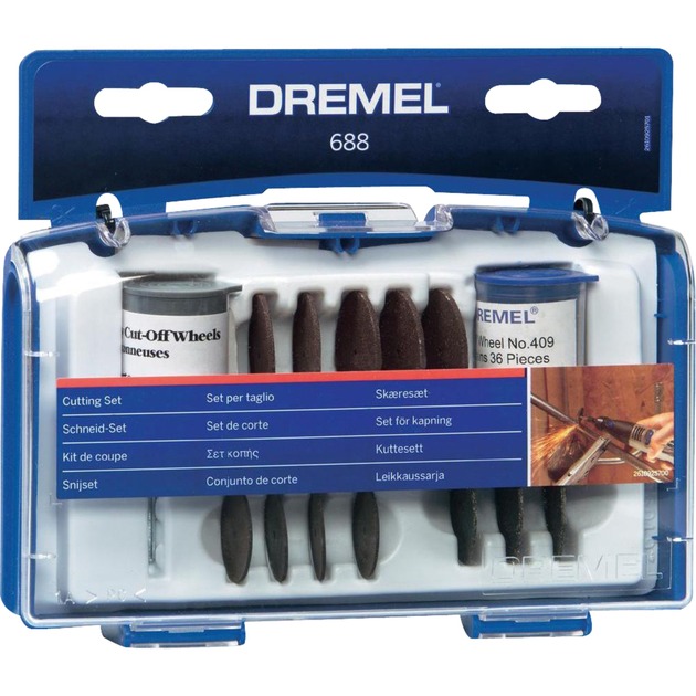 Dremel 688 Set Da Taglio, Kit Di Accessori Con 69 Accessori Da Taglio Più Venduti Per Utensili Rotativi-image