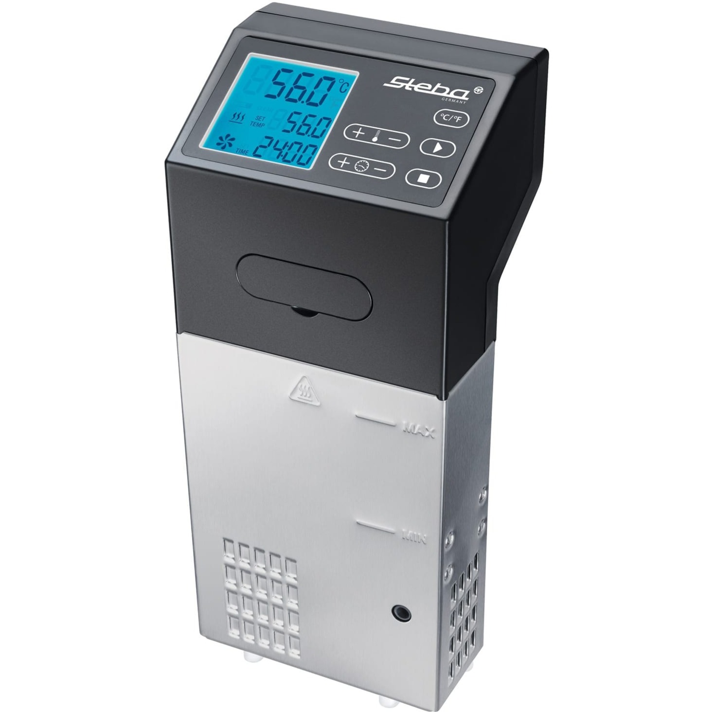 Steba SV 100 Professional Sous-Vide Garer, Potenza della Pompa 7,5 l/min, 1500 W, Plastica, Nero, Acciaio Inossidabile