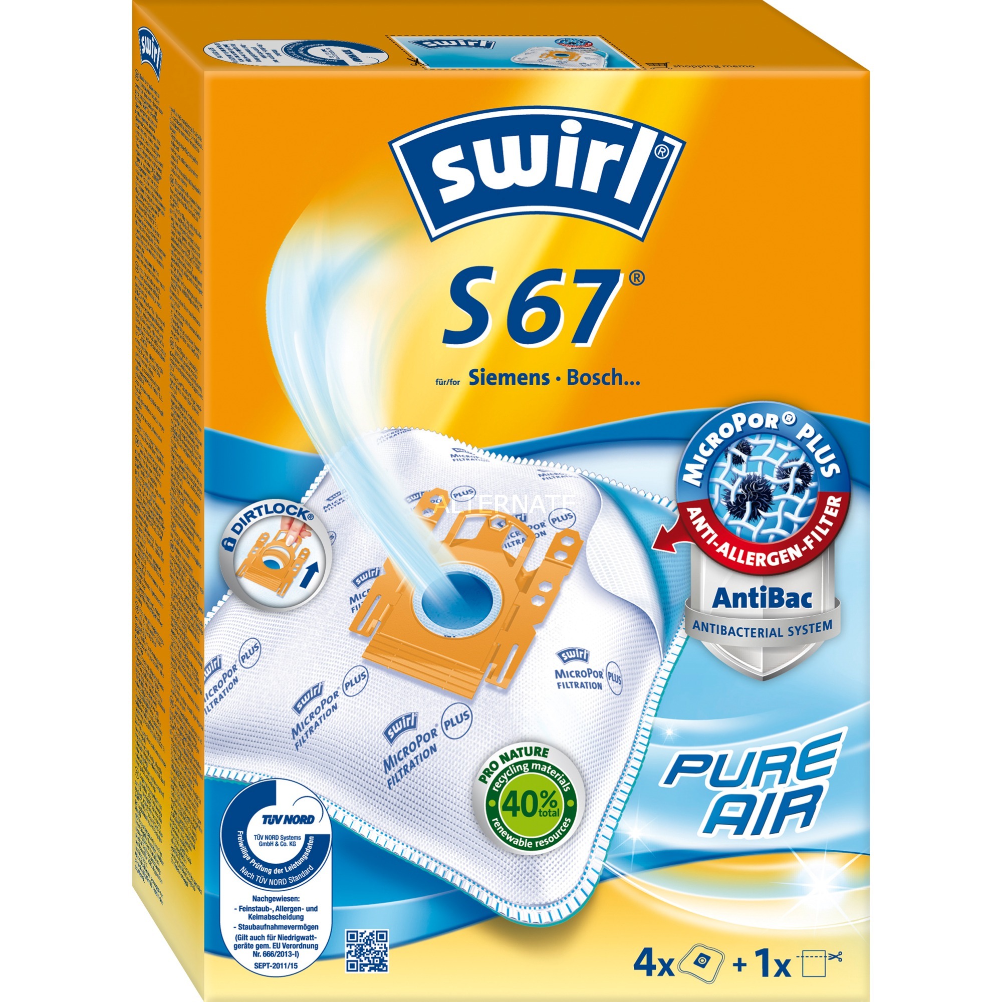 Sacchetto per la polvere adatto per Miele Hybrid Sacchetto per aspirapolvere sacchetti di polvere sacchetto sacchetti