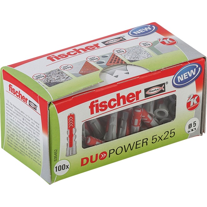 DUOPOWER 5 x 25 LD spina 100 pezzo(i) Plastica