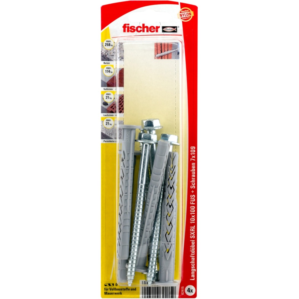 SXRL 10 x 100 FUS 4 pezzo(i) Kit di viti e