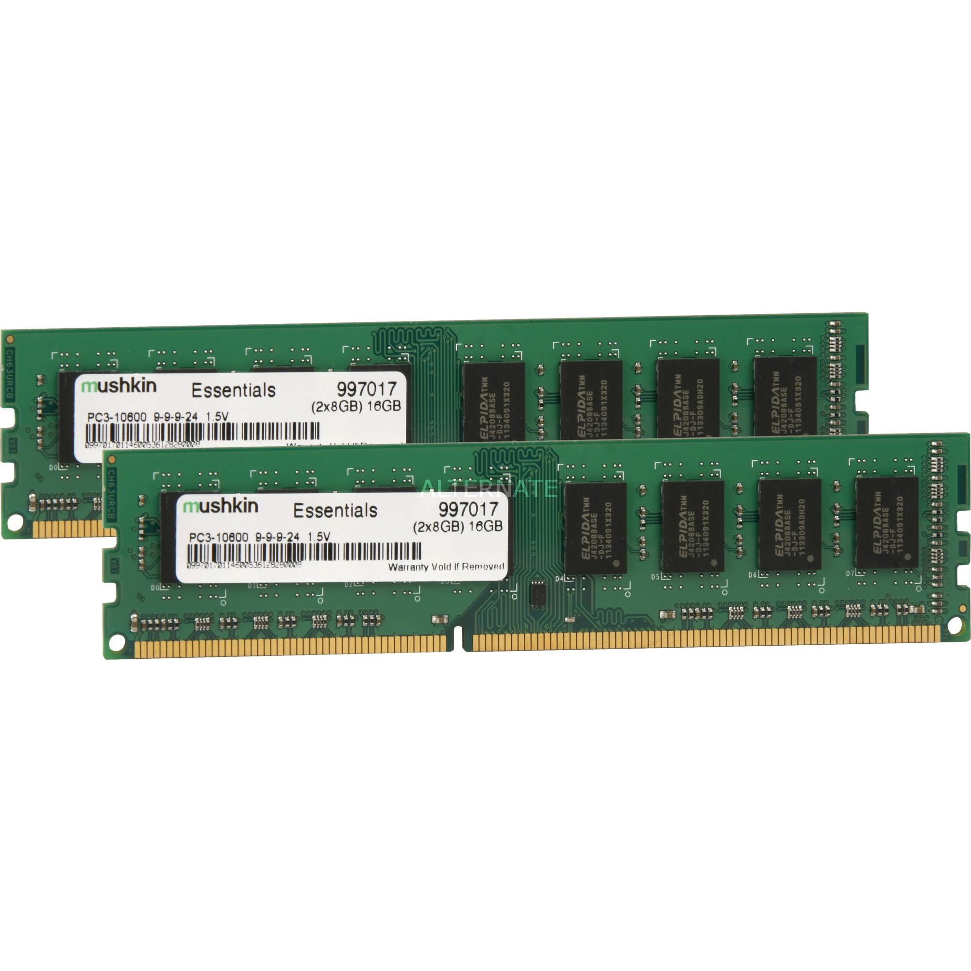 Essentials-Serie memoria 16 GB 2 x 8 GB DDR3 1333