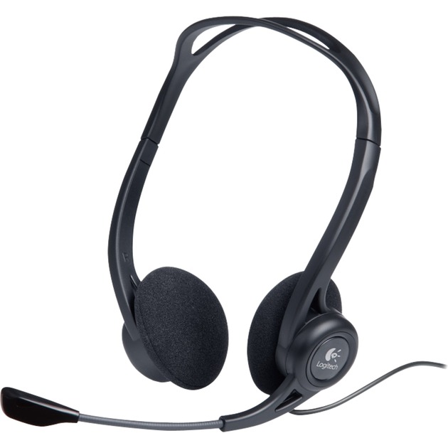 Logitech PC960 Cuffie Cablate Per Computer, Cuffie Stereo Con Microfono, Cancellazione Di Rumore, ‎Usb, Leggere, Controlli Sul Cavo, Pc/Mac/Laptop, Nero