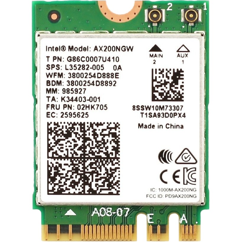 Wi-Fi 6 AX200 (Gig+) Interno WLAN 2400 Mbit/s