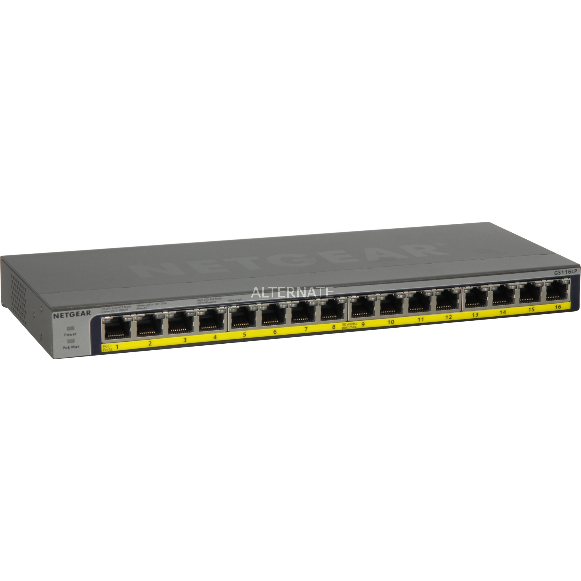 GS116LP Non gestito Gigabit Ethernet (10/100/1000)...