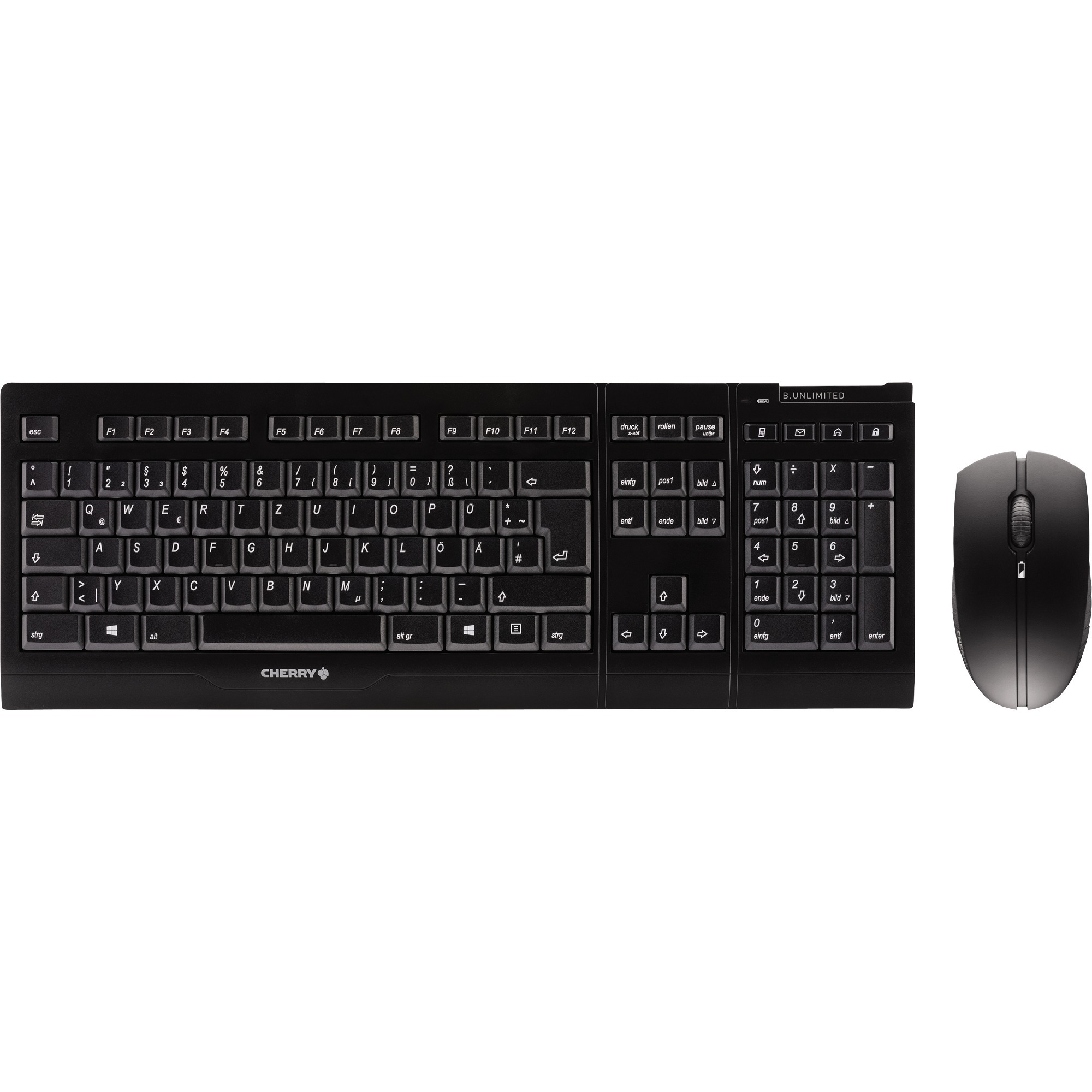 Cherry B.UNLIMITED 3.0 Tastiera Mouse Incluso Rf Wireless Tedesco Nero-image