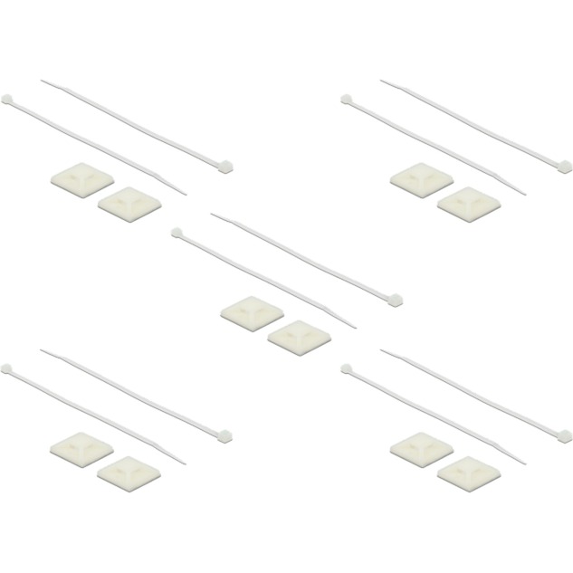 18678 supporto per fascette Bianco Nylon 10