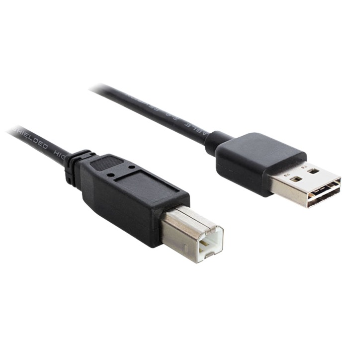 1m USB 2.0 a - B m/m cavo USB USB a USB B Nero