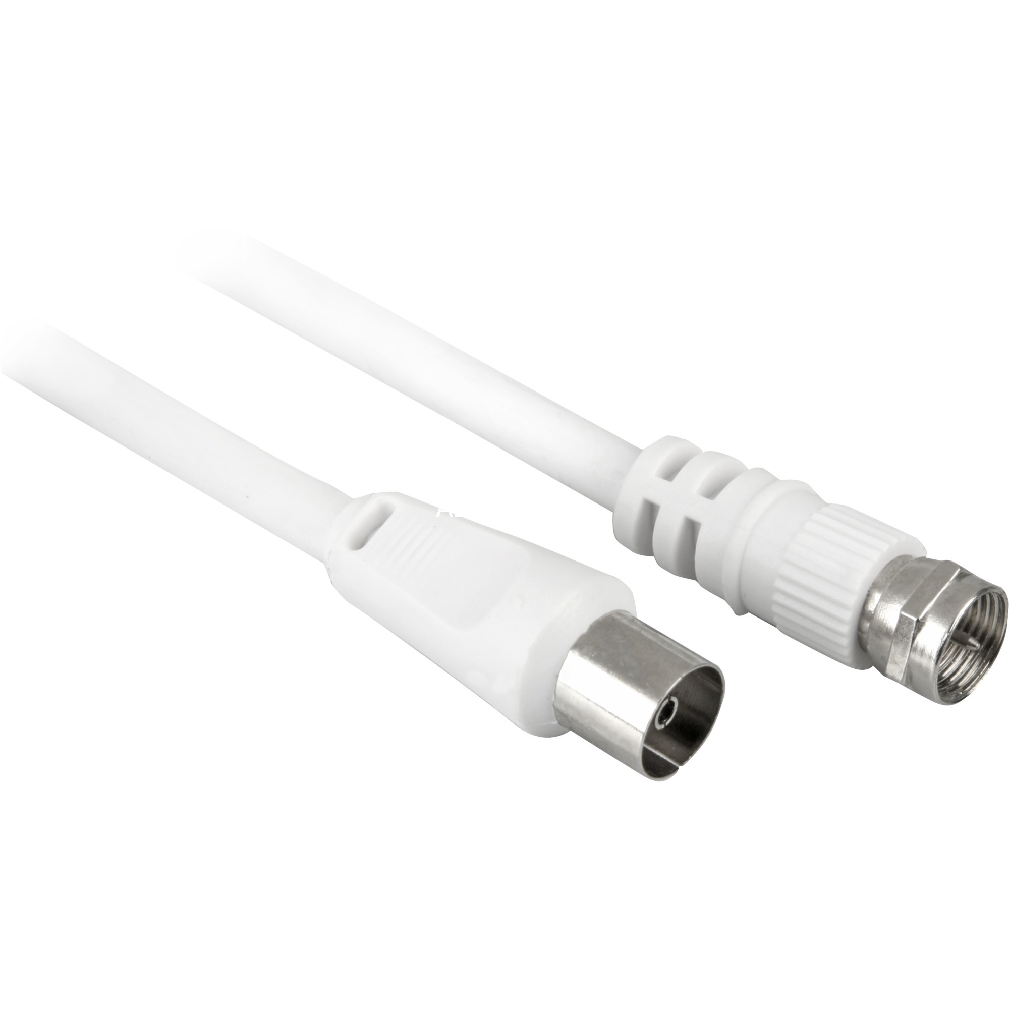 11831 cavo coassiale 3C-2V 5 m Tipo F Bianco