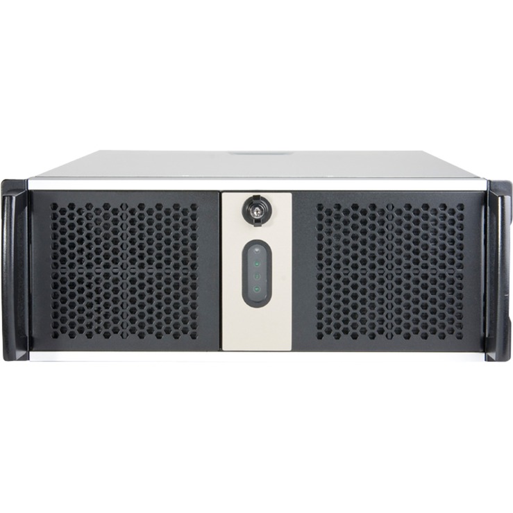 4U Open-Bay Compact Rackmount Portabagagli Grigio