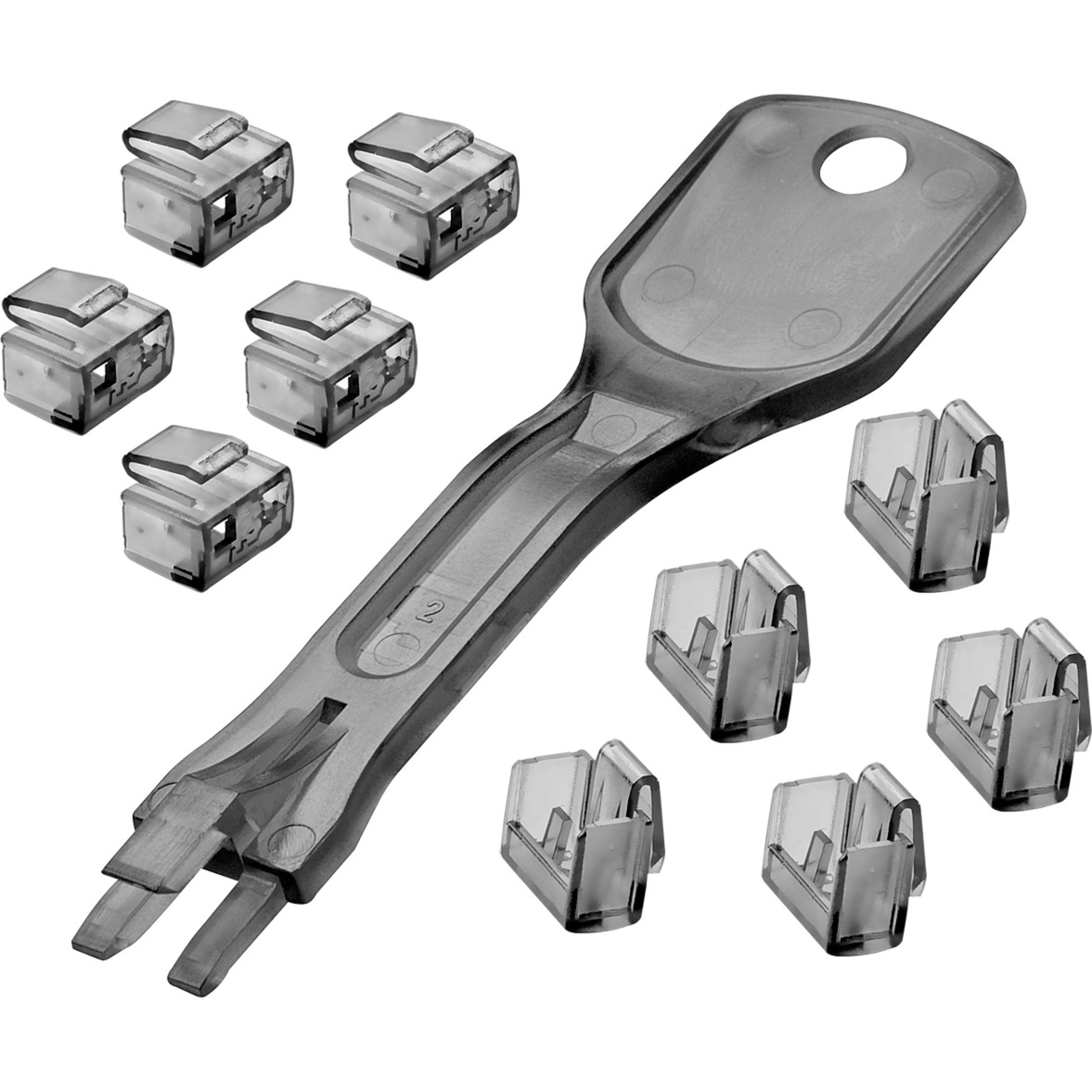 40470 clip sicura Bloccaporte + chiave RJ-45 Nero