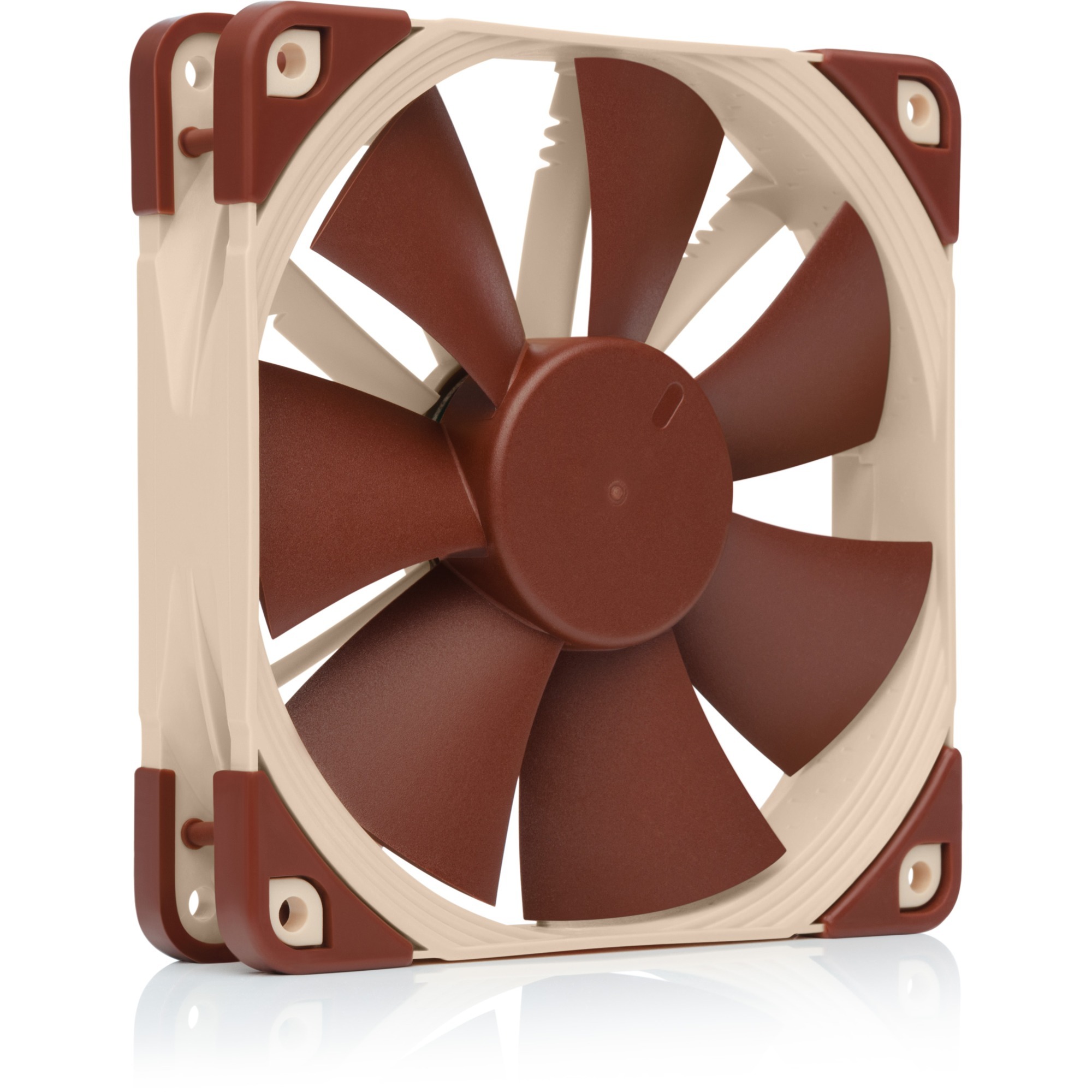 Noctua NF-F12 Case per computer Ventilatore 12 cm Beige, Marrone, Ventola Ventilatore, 12 cm, 1500 Giri/min, 22,4 dB, 93,4 m³/h, Beige, Marrone