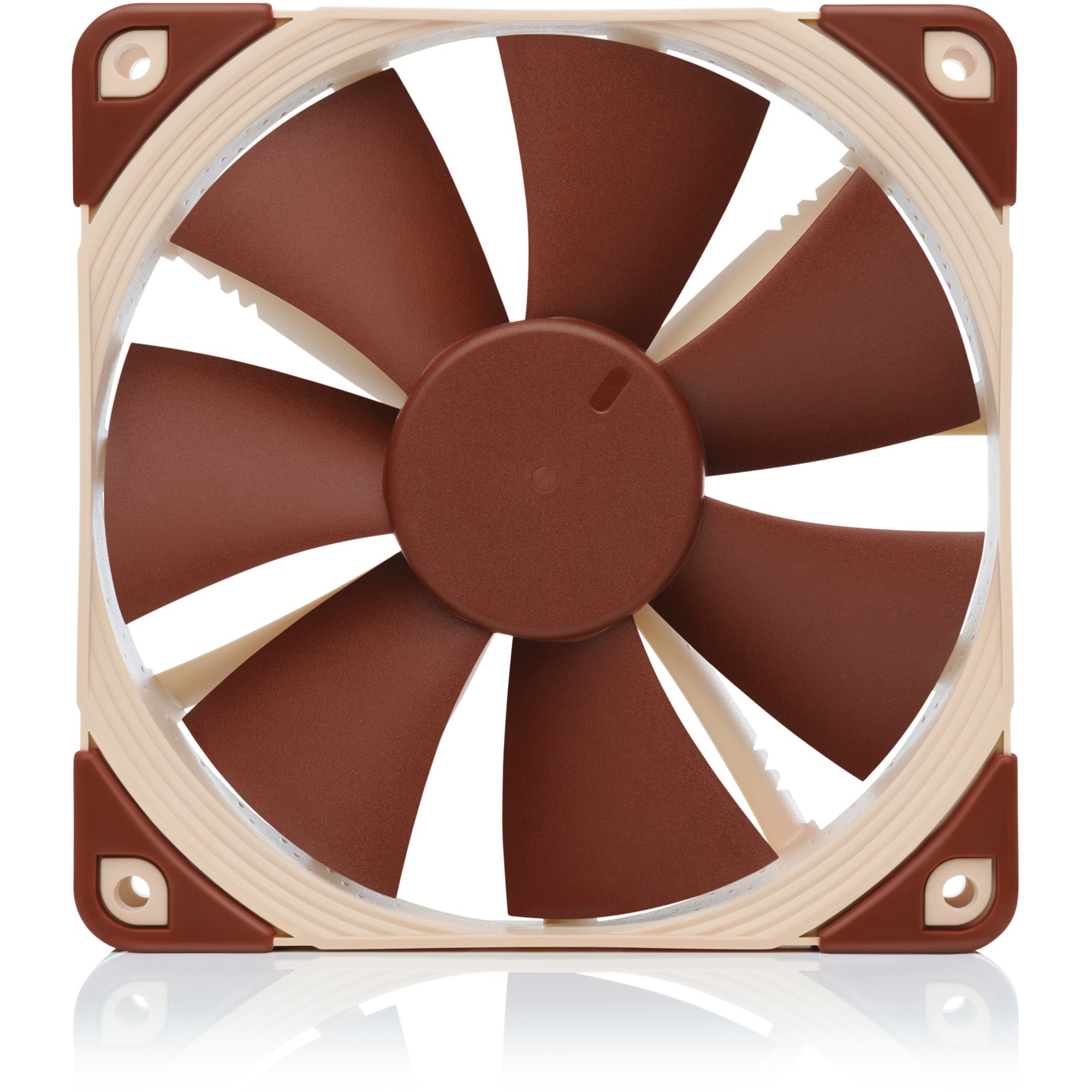 Noctua NF-F12 Case per computer Ventilatore 12 cm Beige, Marrone, Ventola Ventilatore, 12 cm, 1500 Giri/min, 22,4 dB, 93,4 m³/h, Beige, Marrone