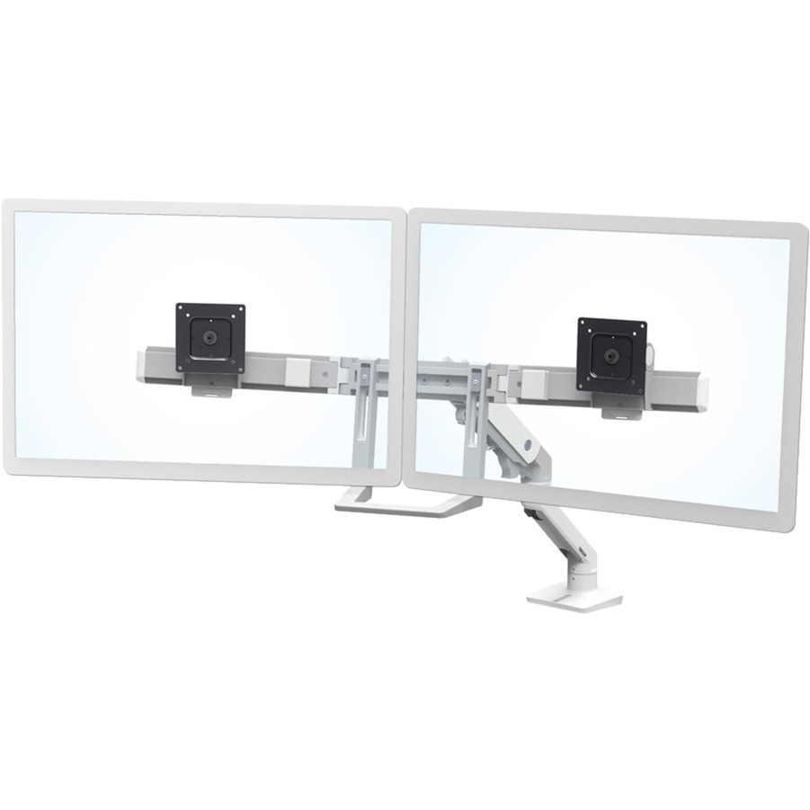 Ergotron - Braccio Per Doppio Monitor Hx, Supporto Da Scrivania Vesa - Per Due Monitor Fino A 32 Pollice, 2,3-7,9Kg Ciascuno - Bianco (45-476-216)-image