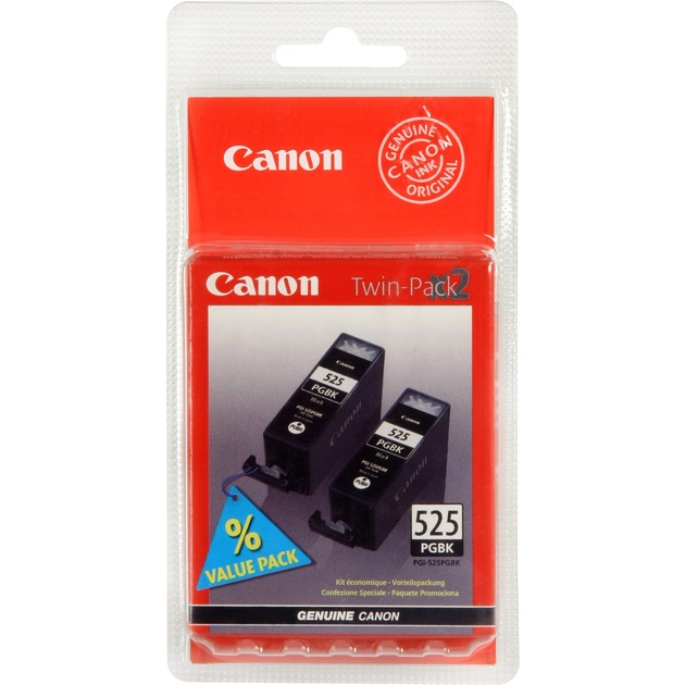 PGI-525 Twin Pack cartuccia d''inchiostro Nero