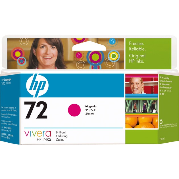 Hp cartuccia ink n.72 magenta 130ml